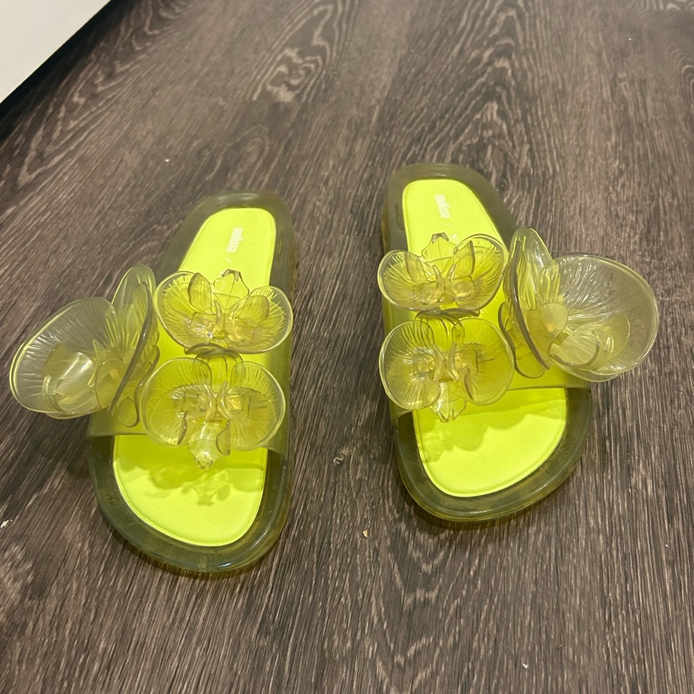Never worn Melissa x Y/Project Floral Slides size 40